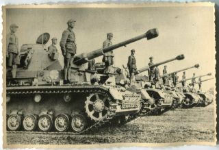 German Wwii Archive Photo: Panzer Iii Tanks And Their Crews,  African Campaign