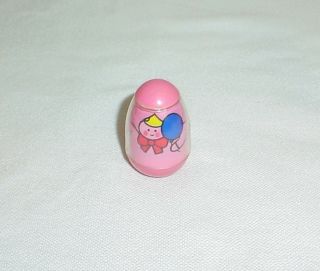 Vintage Weebles Pink Girl Baby With Balloon Large Hasbro Weebles Wobble