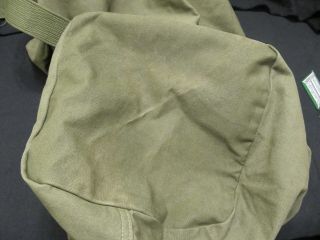 MINTY WW2 US ARMY MARINE DUFFLE BAG MADE BY MOOSE RIVER SHOE CO 1944 7