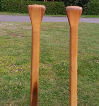 LOVELY Pair Vintage Wooden ' Smokers ' PADDLES 54 
