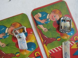 2 - Toy Circus Watches - Still on Cards / Great Graphics - NOS 3