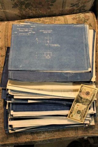 400,  Nautical,  Maritime Blueprints & Pencil Originals,  1941 - 4,  Vg - F,  E.  J.  Willis,  Nre