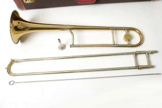 Vtg Pro 1955 - 60 H.  N.  White King Liberty 2 - B Trombone Serial 342523 W Case