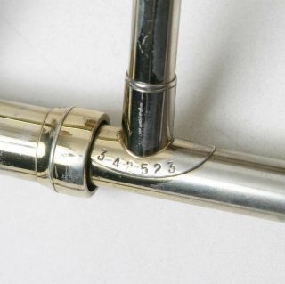 Vtg Pro 1955 - 60 H.  N.  White KING LIBERTY 2 - B TROMBONE Serial 342523 w Case 7