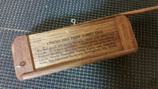 Vintage 1965 MODEL NO.  101 LYNCH ' S FOOL PROOF TURKEY BOX call BIRMINGHAM ALA 2