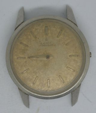 Vintage Zenith Steel Bumper Watch.  Cal: 133.  8.  For Repairs