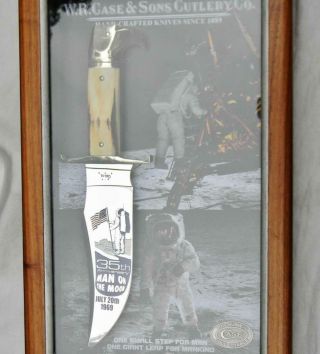 Case Xx 1969 - 2004 Man On The Moon 35th Anniv Double Eagle Bowie Stag Knife; Rare