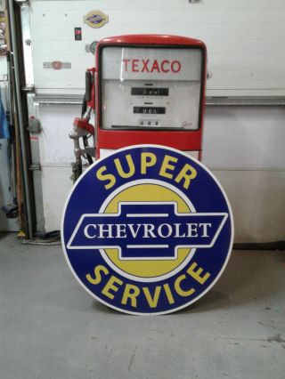 Classic 37 Inch Vintage Style Chevrolet Service Sign