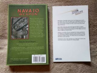 Navajo Weapon - The Navajo Code Talkers - USMC - Signed by PFC Keith M.  Little 3