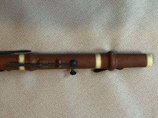 Vintage Antique Boxwood Flute Edward Riley York 5