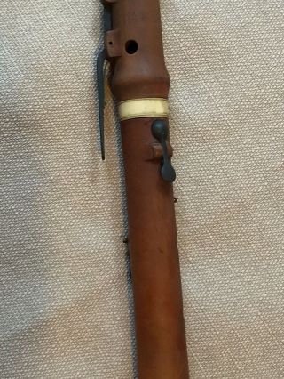 Vintage Antique Boxwood Flute Edward Riley York 7
