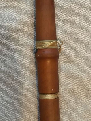 Vintage Antique Boxwood Flute Edward Riley York 8