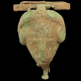 Extra Large Roman Ancient Bronze Fibula Brooch - 200 - 400 Ad (1) 9.  5 Cm Long