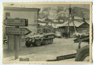 Ww2 Archived Photo Half Tracked Vehicle In Balarus Eastern Front
