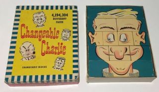 Changeable Charlie Changeable Face Blocks 1948
