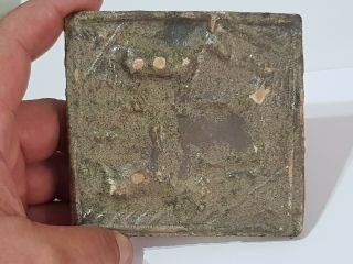 Stuning Extremely Rare Ancient Roman Tile/animal Figures.  135 Gr.  96 Mmx100 Mm