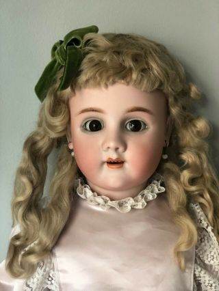 Antique 28” German Heinrich Handwerck & Simon Halbig Bisque Head 6 1/2 Doll