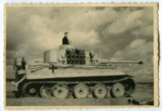 Ww2 Archived Photo Panzer Vi Tiger Heqvy Tank In Battle Field