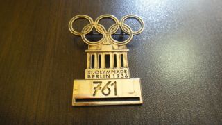 Rare Vintage Хi Olympic Games Berlin 1936 Pin Badge
