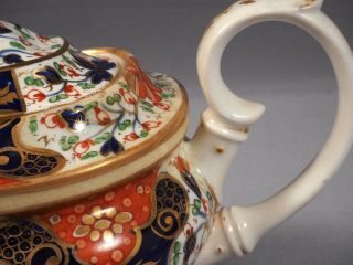 Bloor Derby Royal Crown Derby Porcelain IMARI ANTIQUE 1800 ' s Teapot Coffee Pot 2
