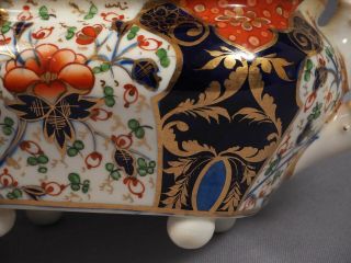 Bloor Derby Royal Crown Derby Porcelain IMARI ANTIQUE 1800 ' s Teapot Coffee Pot 5