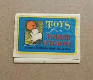 Tinkertoys,  Fold - Out Color Sales Brochure,  1920 