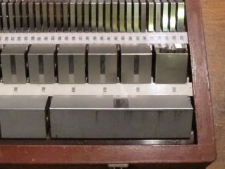 Old/Vtg HOKE PRECISION GAGE BLOCKS SET Gage Set Antique/Rare Machinist Tool,  Box 7