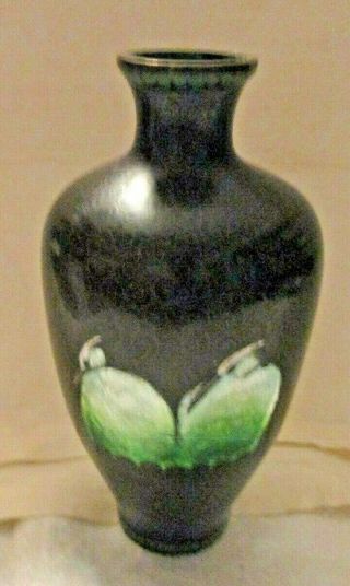 Intriguing Japanese Cloisonne Crane Vase