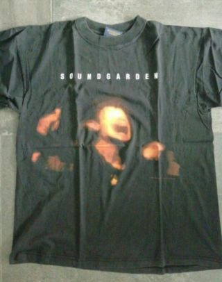 1995 Soundgarden Superunkown European Tour Shirt L Rock Grunge Nirvana Pearl Jam