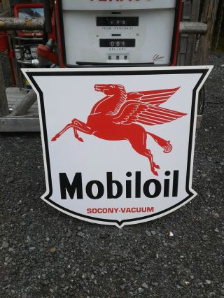 Classic 37 Inch Vintage Style Mobil Oil Sign