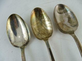 Vintage Sterling Silver Reed & Barton Classic Rose Serving Spoon 254.  4g Set x3 2