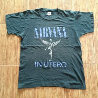 Rare Vintage Nirvana 90s Not A Reprint Grunge T Shirt Band Tour Size Xl