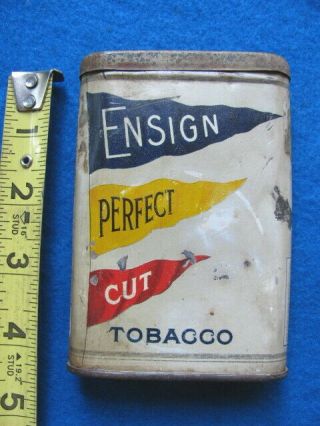 Vintage Ensign Perfect Cut Pocket Tobacco Tin