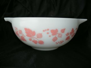 VINTAGE PINK PYREX GOOSEBERRY CINDERELLA MIXING BOWL SET 7