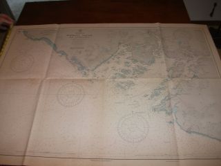 Vintage Nautical Maritime Chart (barkley Sound Vancouver Island).