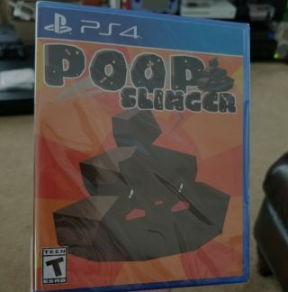 Poop Slinger Sony Playstation 4 Ps4 Rare Only 85 Rare Exist 