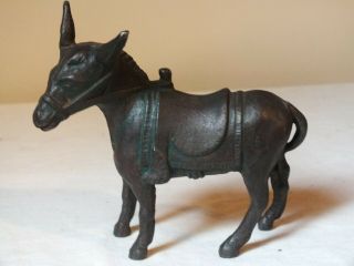 Cast Iron Toy Bank Made By Hubley,  Stevens Or Keyser & Rex " Standing Donkey "