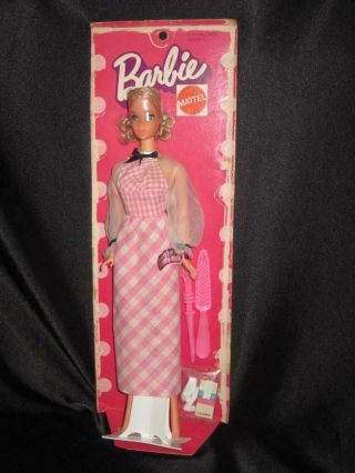 Rare Vintage 1972 Quick Curl Barbie Blister Pack 4220 Nrfb Made In Taiwan