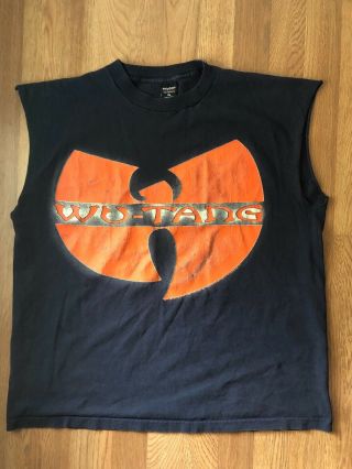 Vintage Wu Tang T - Shirt 1997 Big Logo Wu - Wear Wu - Tang Rare Size Xl Rap Tees