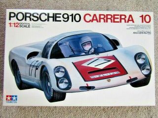 Tamiya Vintage Big 1:12 Scale Porsche 910 Carrera 10 Model Kit - - 12003