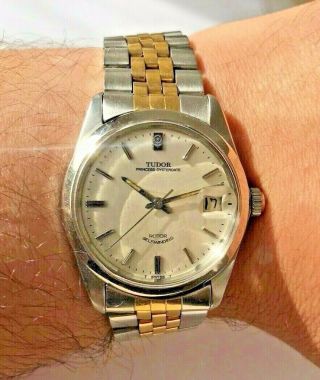 Tudor Prince Oyster Date Rotor Self Winding Vintage Men Watch Rolex Oyster Case