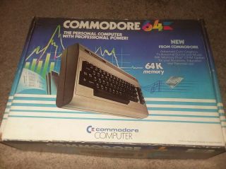 Vintage Commodore 64 Computer - with power supply 8