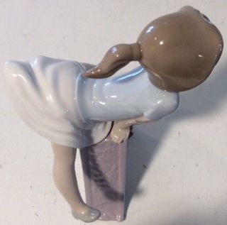 Lladro 5145 A is for Amy School Girl Vowel RARE PERFECT 5