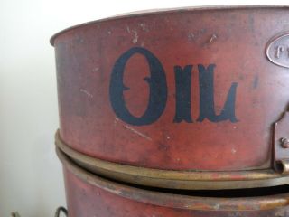 Antique Gas Service Station Oil Dispenser 6 Gallons 2