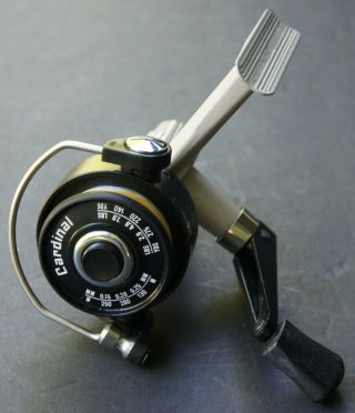 Vintage ABU Cardinal 3 Ultralight Spinning Reel Sweden Tan & Black 9