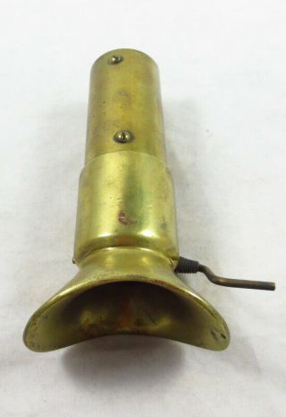 Vintage Brass Nautical Bridge Speaking Tube To Engine Room