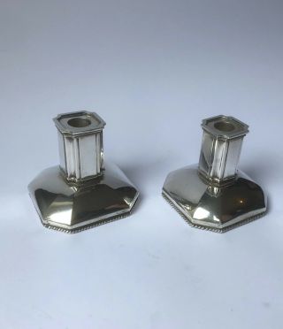 A Rare Chinese Silver Candlesticks,  19th/20th Century,  1021g,  Not Scrap