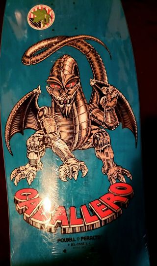 Caballero Skateboard Powell Peralta Mechanical Dragon 2008 reissue Rare 2
