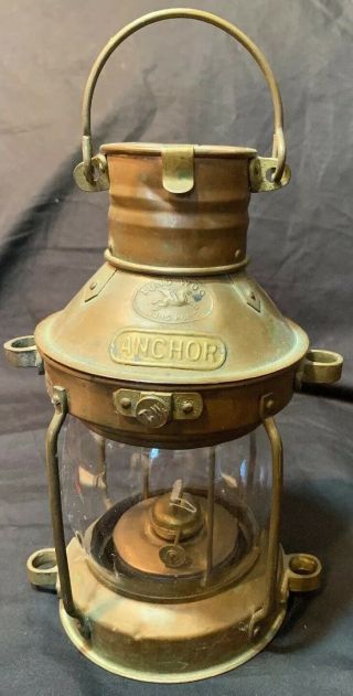 Sailboat Anchor Light Tung Woo Of Hong Kong Lantern