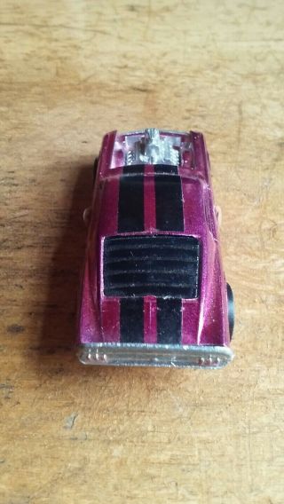 RARE PINK OVER CHROME 1969 HOT WHEELS REDLINE MUSTANG BOSS HOSS LOUVERED BACk 3